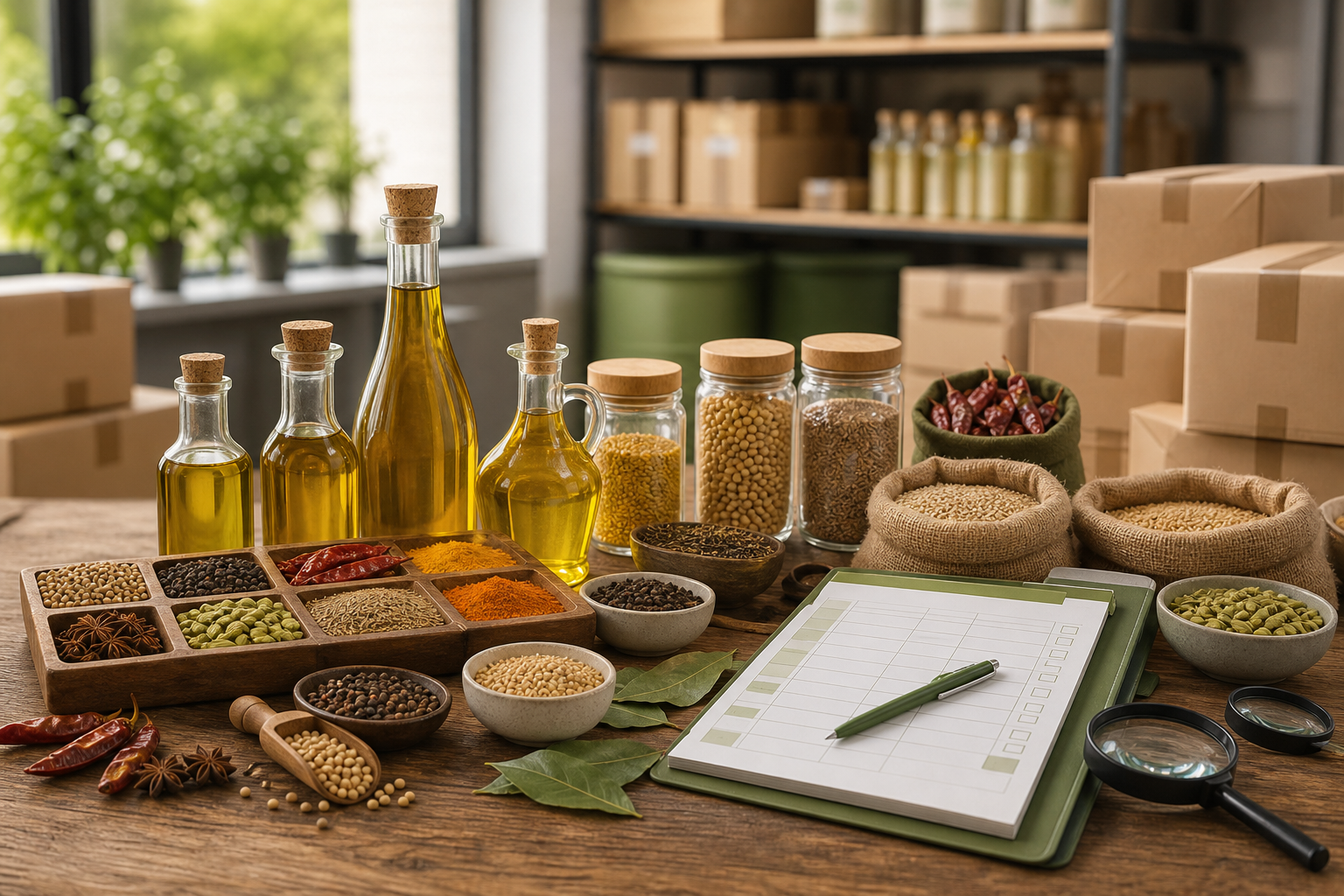 Quality assurance samples of oils, spices, and agri commodities